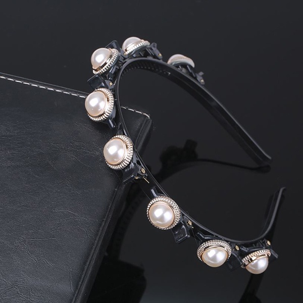 bando mutiara pearl braided hair band jba058(1a5)