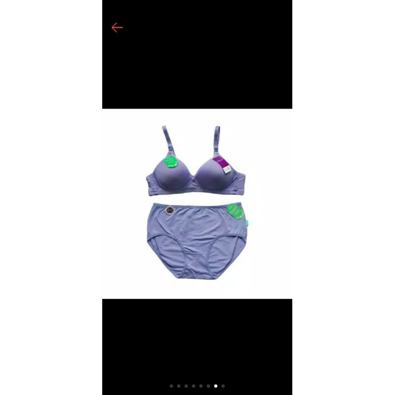 Bra bh set supersoft Sorex polos tanpa kawat cup sedang bra + CD