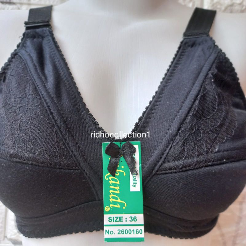 BRA CUP BESAR PLUM SRIKANDI TALI LEBAR TANPA BUSA KAWAT