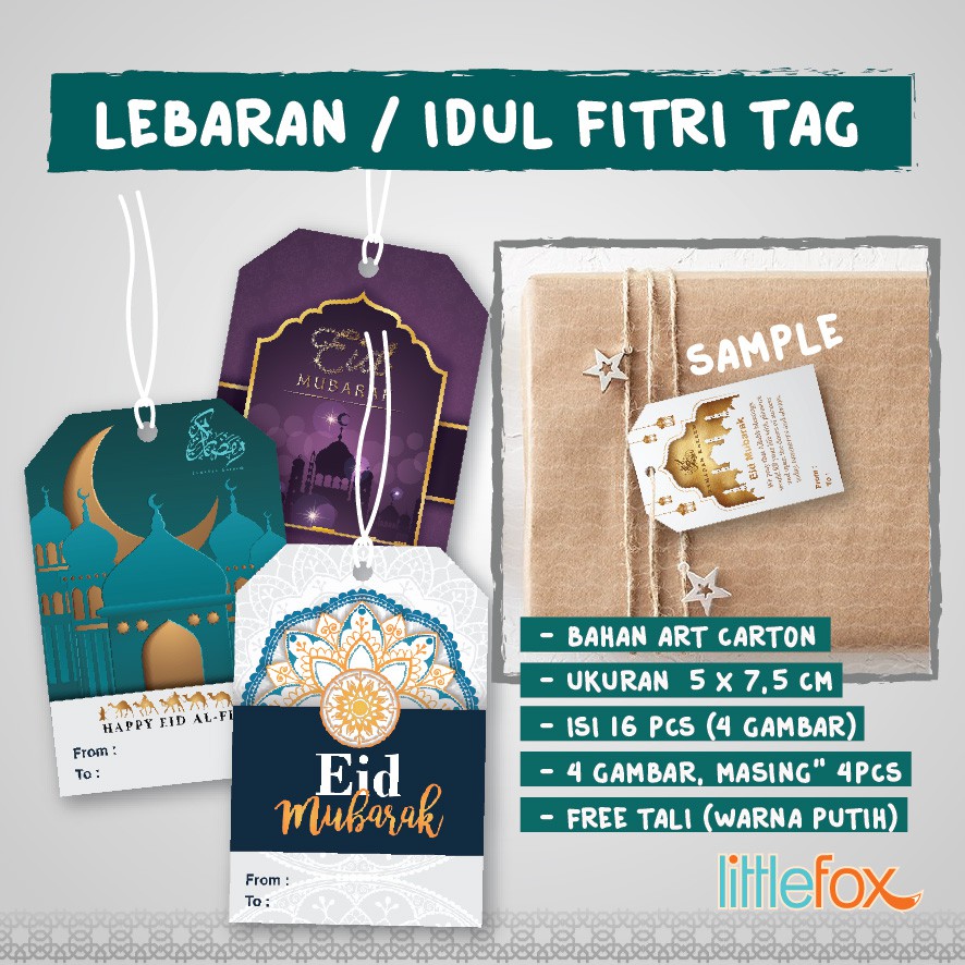 

LITTLEFOX - IDUL FITRI TAG / EID MUBARAK TAG / TAG LEBARAN