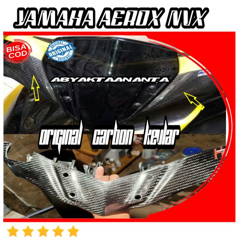 Cover Kepala Depan Aerox Carbon Kevlar batok Aerox