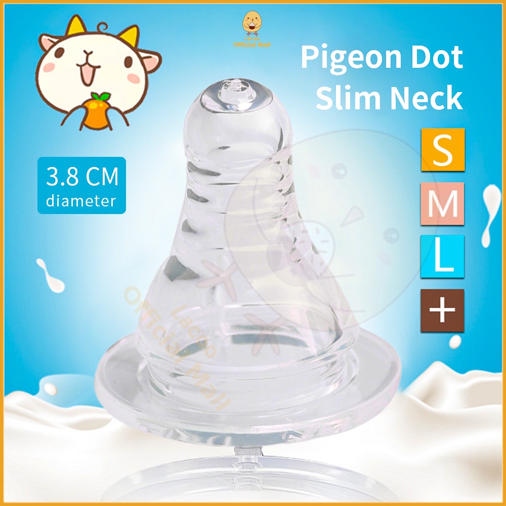 Lacoo Empeng Dot bayi slim neck Baby nipple BPA free