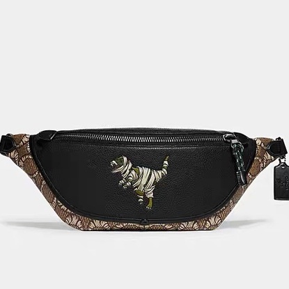 [READY STOCK] Coach new 6928 original tas pinggang/Coach Basquiat co -branded dinosaur poodle pocket