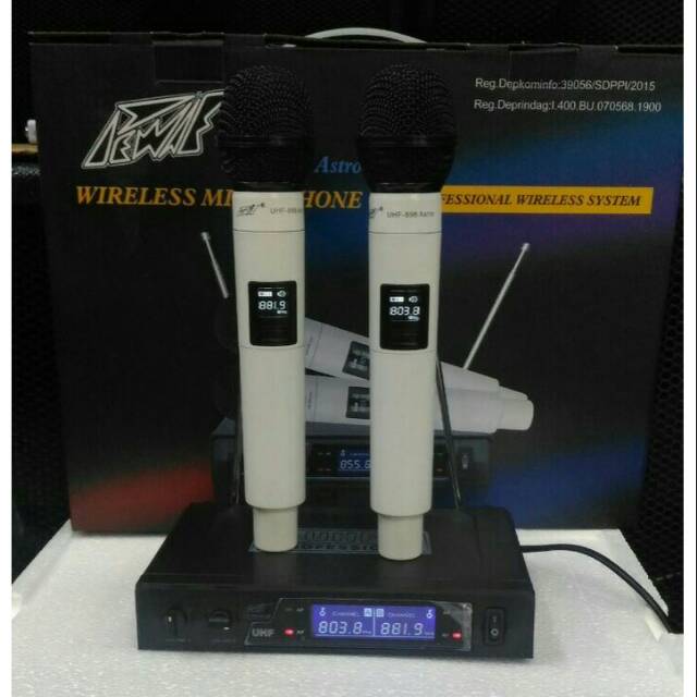 MIC WIRELESS PEWIE UHF-898 ASTRO MANTAP
