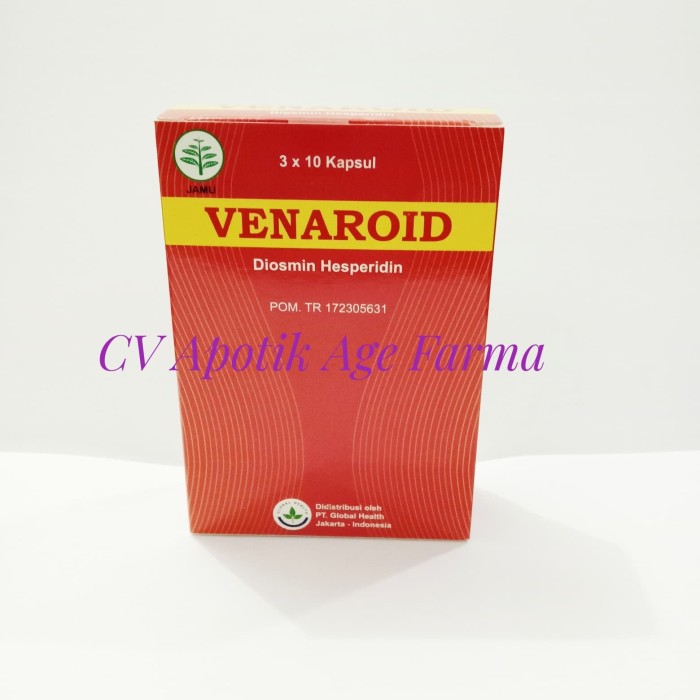 Venaroid Caps isi 30 (Global) Jual per Box