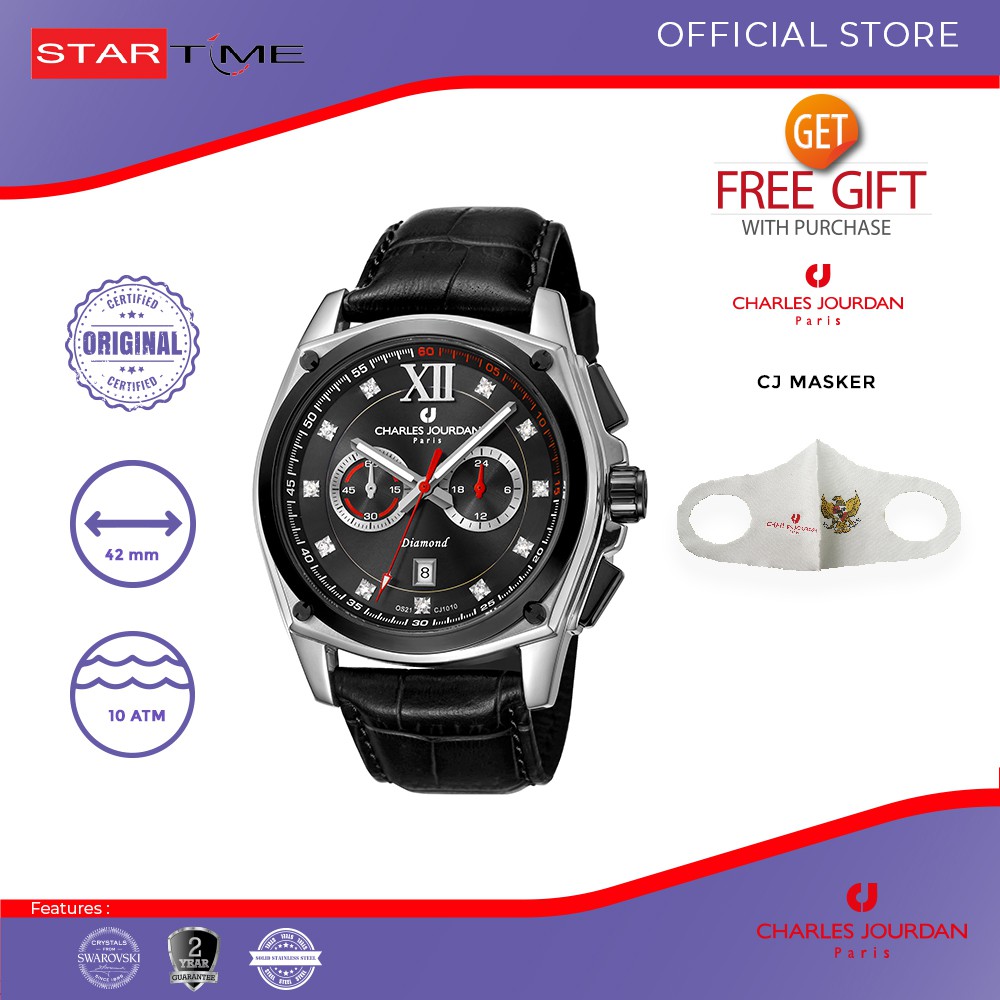 Jam Tangan Charles Jourdan Jam Tangan Pria CJ1010-1333C Original