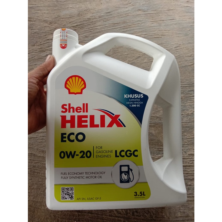 Oli Shell Helix ECO 0W-20 LCGC Original 3.5 Liter