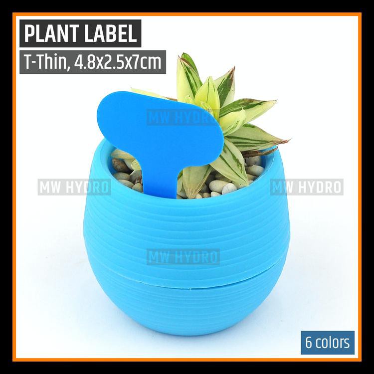 

LABEL TANAMAN / PLANT LABEL / TAG, MODEL T TIPIS, 48X68MM - BIRU