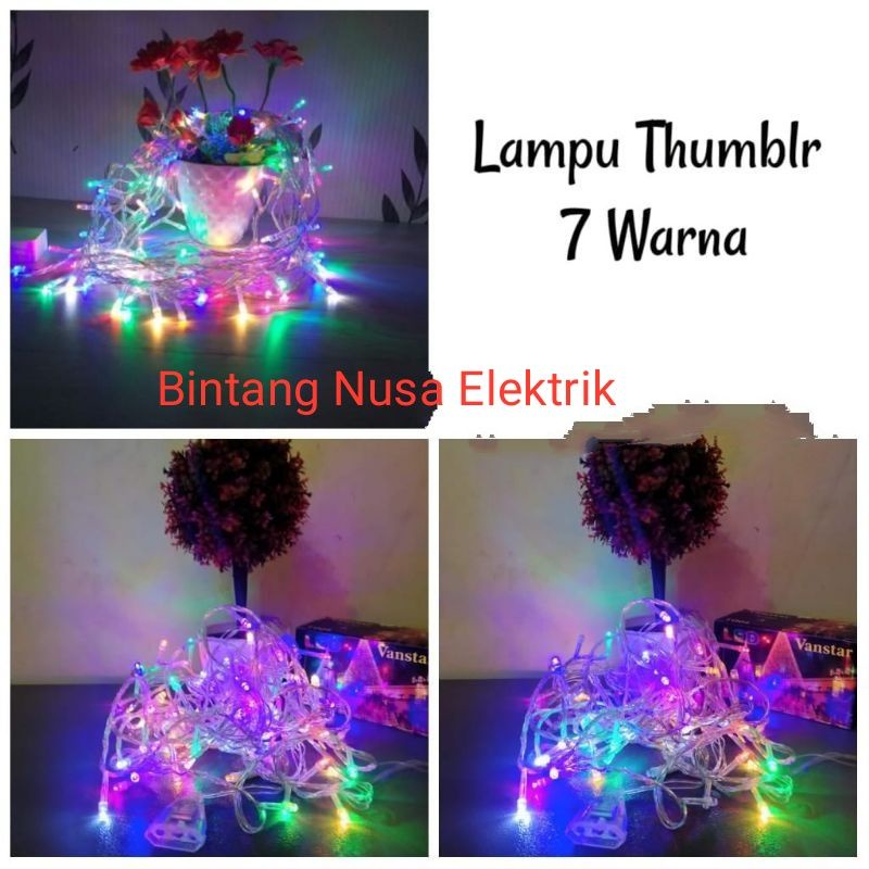 Vanstar - Star Light Lampu Tumblr Led 7 Warna/ Lampu Tumblr Led Rainbow/ Lampu Tumblr Led Warna Warni/ Lampu Tumblr Led Pelangi/ Lampu Hias Rainbow/ Lampu Hias Pelangi/ Lampu Led Idul Fitri/ Lampu Led Agustusan/ Lampu Lap Lip Led/ Lampu Led Kelap Kelip