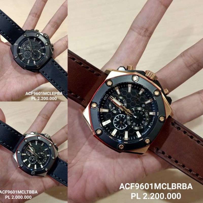 AC9601 || Alexandre Christie Pria AC 9601 MC Leather Strap Original