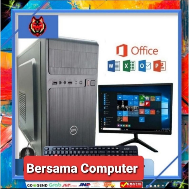 Pc intel core i5 ram 8gb hdd 500gb monitor 19 in keyboard mouse usb wifi