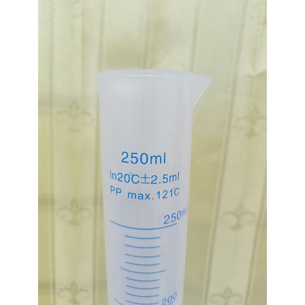 Tabung Ukur 250ml atau Gelas Takar 250ml