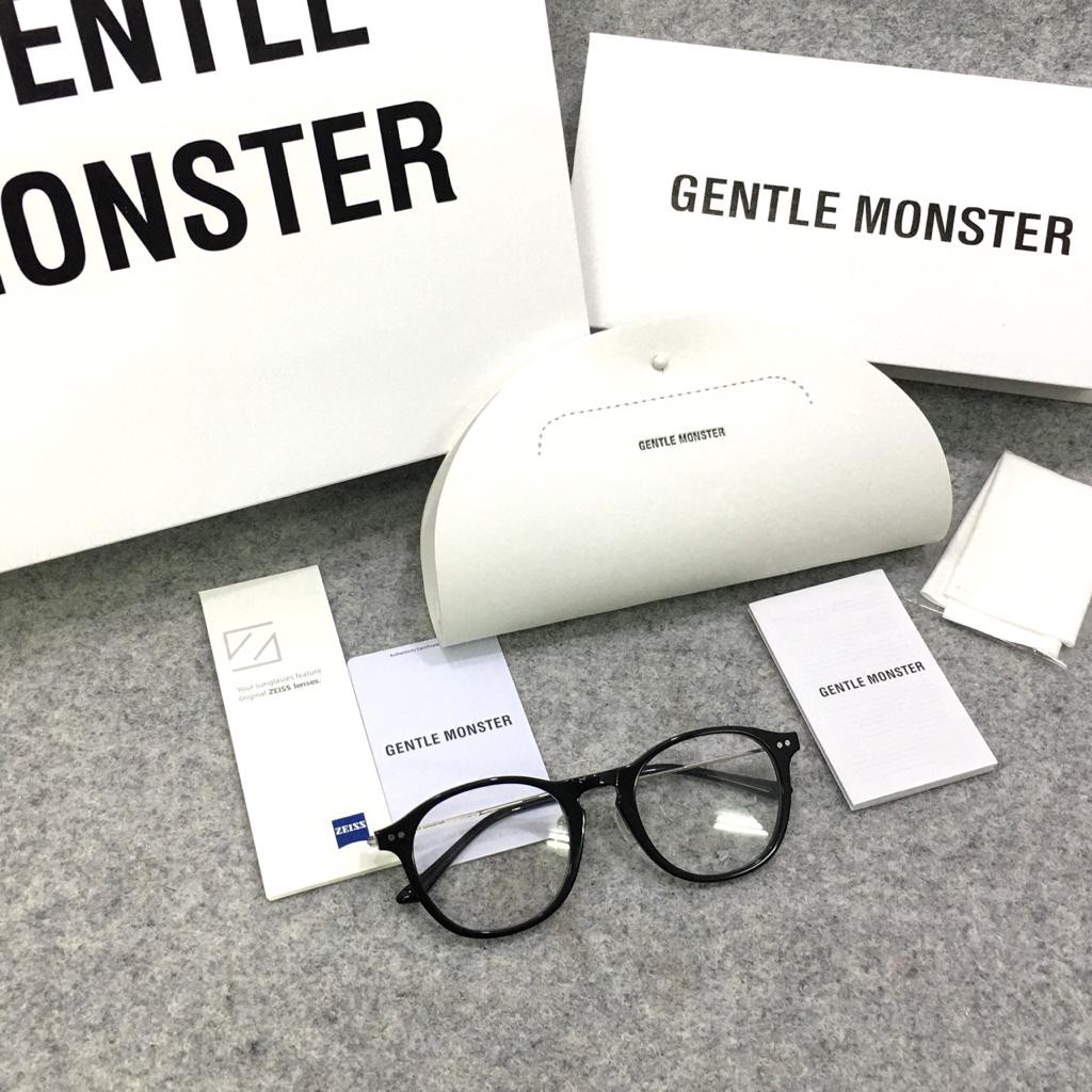 Kacamata Gentle Monster Cozmo 01 Bening Hitam Black ORI ORIGINAL 2021 New Flatba Series lensa Bening