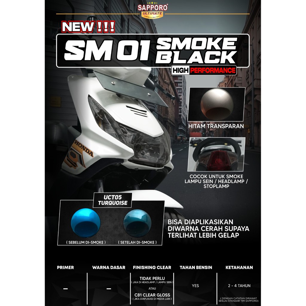 SAPPORO ULTIMATE Smoke Black SM01 400 ml