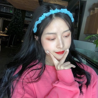 GO!BD773 Bando Scrunchie Korea Serut Headband Bandana Polos Wanita Kain Scrunchie Bahan Sifon Fashion Murah Import