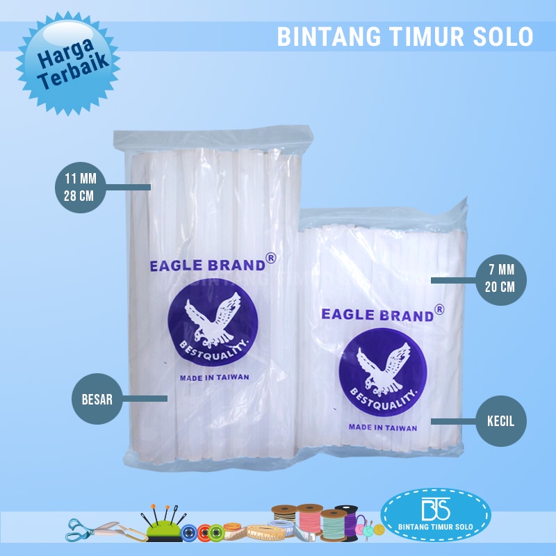 

Isi Lem Tembak Kecil Dan Besar / Refill Hot Melt Gun Merk Eagle