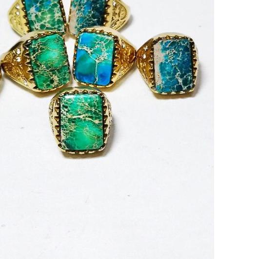 ۝ BATU AKIK PIRUS PERSIA KOTAK RING TITANIUM ♨