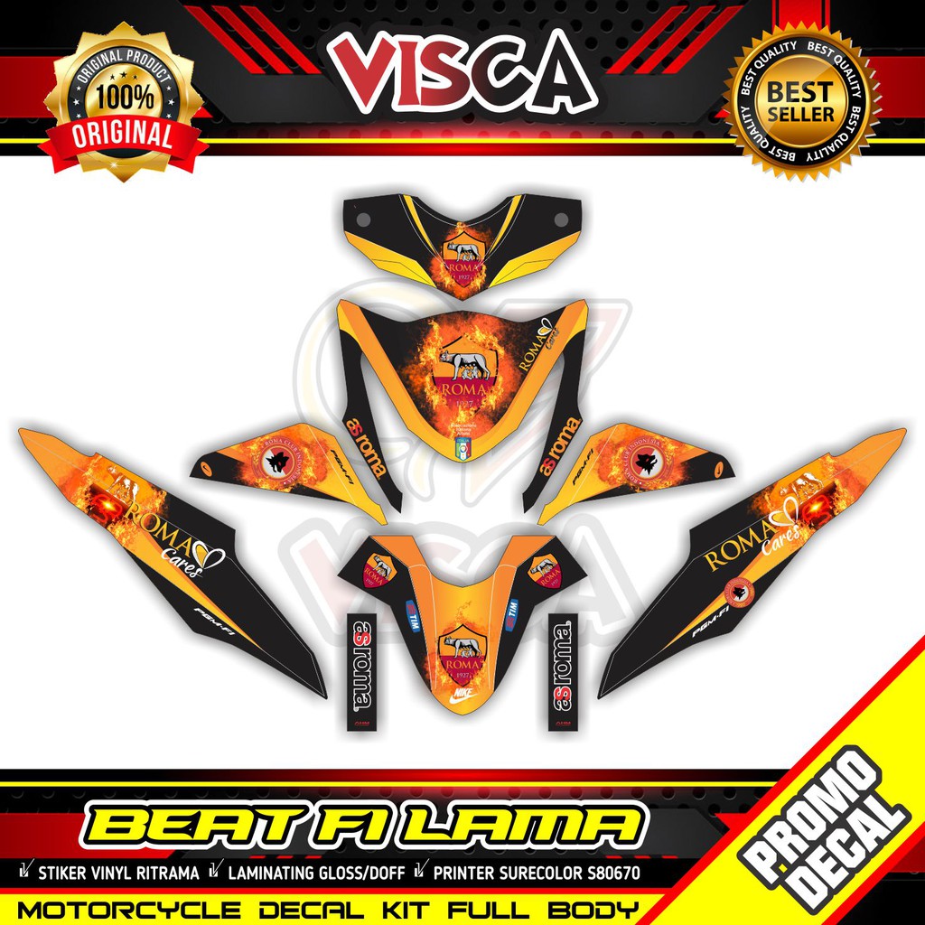 Decal Beat Fi 2013 2014 2015 Full Body Stiker Beat As Roma