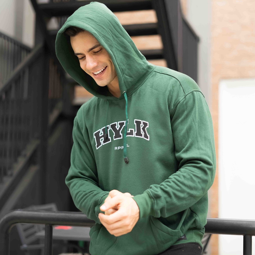 (BISA COD) HEYLOOK Outerwear Unisex Heylook Terbaru Hoodie Jumper Hylk Green