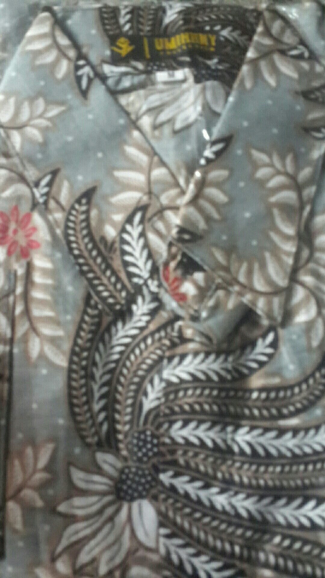 Kemeja Batik Pria Lengan Panjang Size M L Xl Xxl  Bswart Batik Hrb026 Kenongo Hem Panjang Padi
