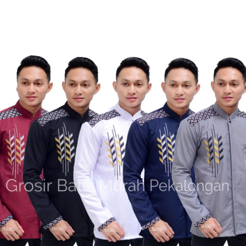 Baju Koko Pria Lengan Panjang Muslim | baju Koko bordir kombinasi | Baju Koko pria lengan panjang | baju Koko terbaru 2024 | baju Koko pria dewasa | baju Koko batik hilwa | baju Koko Al Khalis | baju Koko ashaki | baju Koko lengan panjang pria bordir