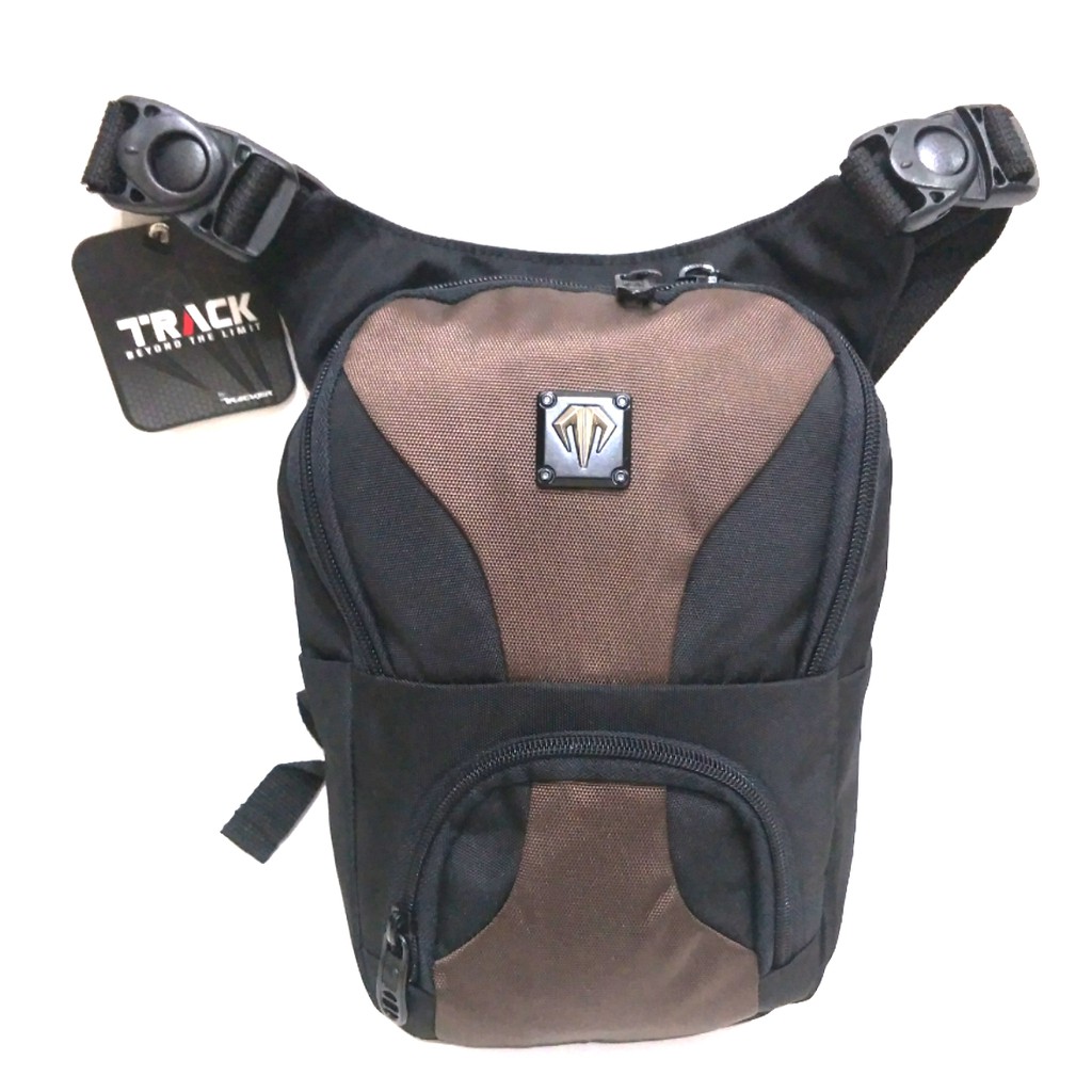 Tracker Tas Paha Selempang Hitam Kombinasi 408GC New Arrival