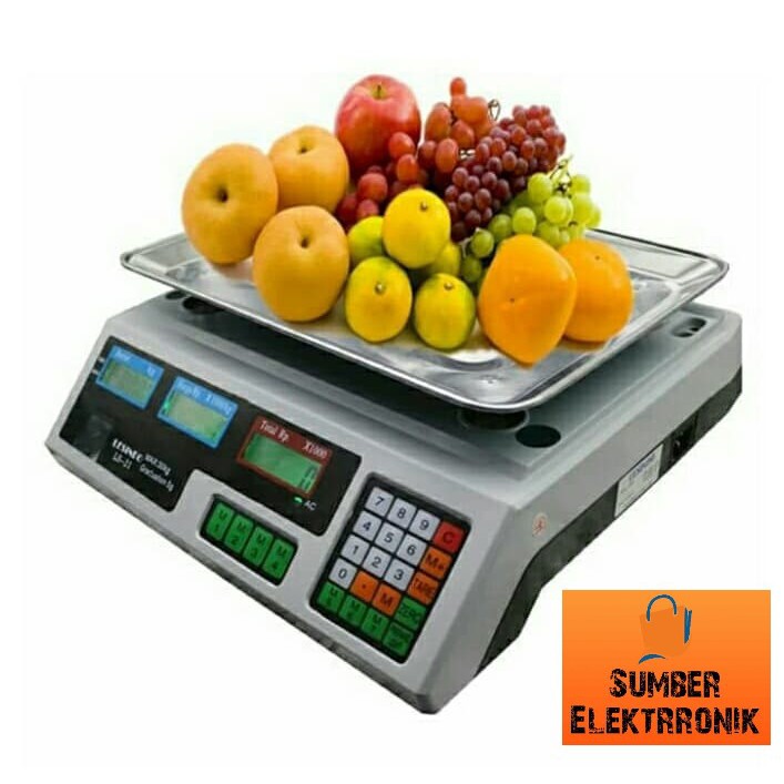 Digital Computing Scale 30kg Double Display / Timbangan Buah 30kg -- LS-21