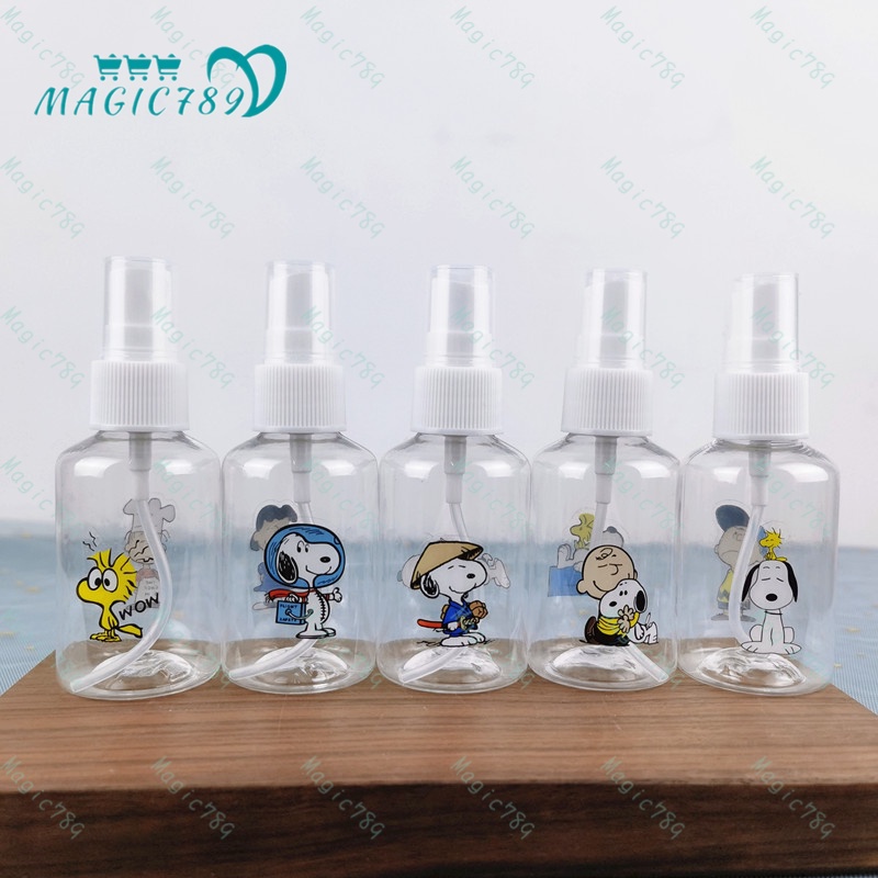 Magic789 50ML Plastic Cartoon Snoopy Spray Bottle Portable Travel Size Bottles for Cosmetic