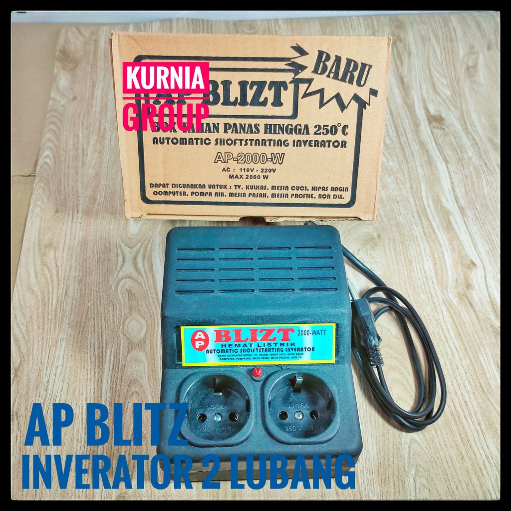 AUTO START INVERATOR  SOFT STARTING Anti Listrik Jeglek 2000W 2 Lubang Penghemat Listrik