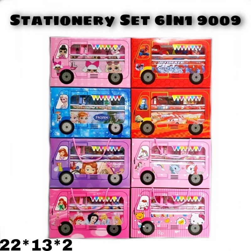 

Stationery set / Paket Alat Tulis 6In1 / Stationery Set Fancy 9009
