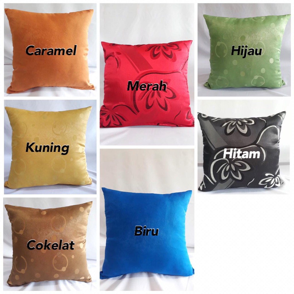 ✅COD Sarung Bantal Sofa uk. 40 Motif Bervariasi dengan resleting