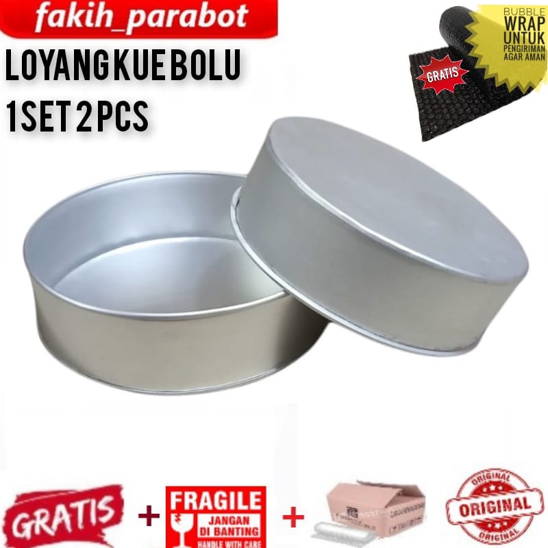 DAPURMAMI LOYANG BULAT KUE BOLU 2 PCS BESAR SEDANG