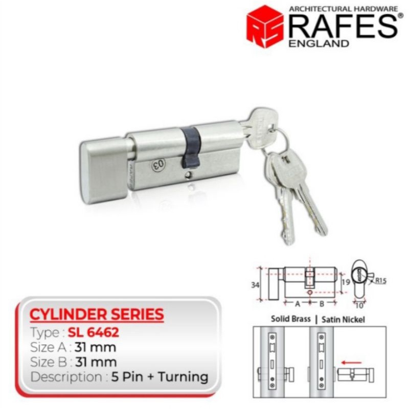 Silinder kunci Rafes SL 6462