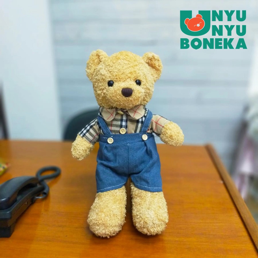 Boneka Silky Bear Kemeja Size 11&quot;/40cm/mainananak/bear/animal/hadiah