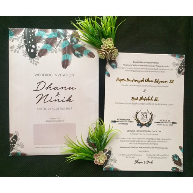 

Hardcover invitation