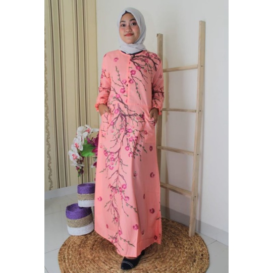 Baju Gamis Murah Syalifah Motif Flower Saleem