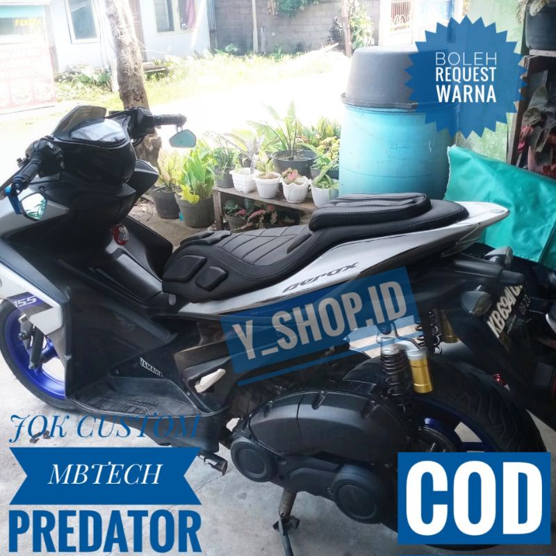 Jok Motor Yamaha Aerox Full MBtech Modifikasi Predator
