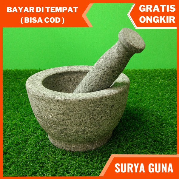 jual lumpang batu 16 cm lumpang batu kecil lengkap dengan alu