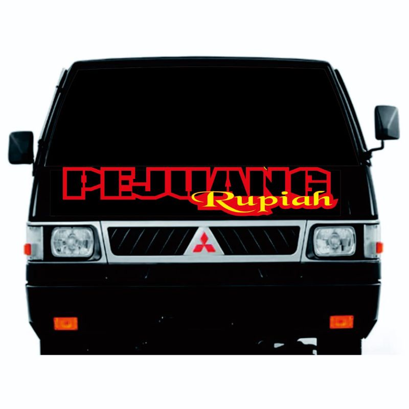 STIKER MOBIL STICKER CUTTING PEJUANG RUPIAH BUAT KABIN DEPAN L300 CANTER TRUCK DLL