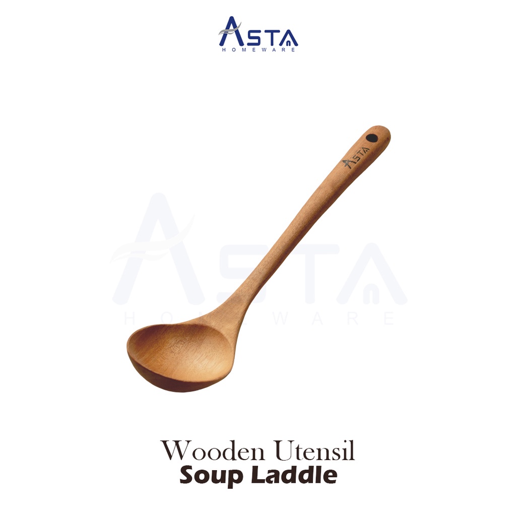 Laddle Silicon Soup Spatula- Soup Laddle silicon with wood handle Premium Style