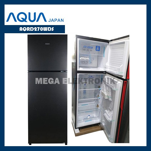 AQUA AQRD270WDS Kulkas 2 pintu with ASI room - KHUSUS JABODETABEK