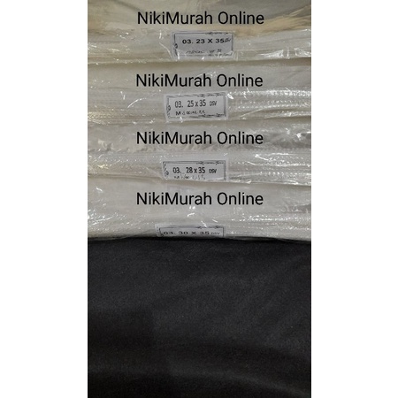 

PLASTIK OPP PACKING BAJU 03 TIPIS - MACAM-MACAM UKURAN ISI 100 LEMBAR