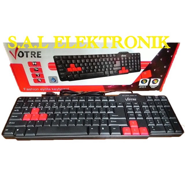 keyboard VOTRE Basic Usb KB2308-Hitam