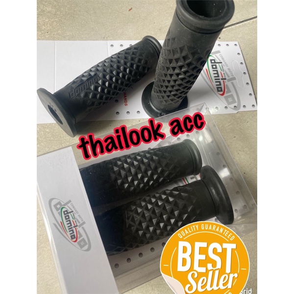 Handgrib Domino Clasik Grill custom japstyle cocok untuk semua jenis motor bahan empuk karet black