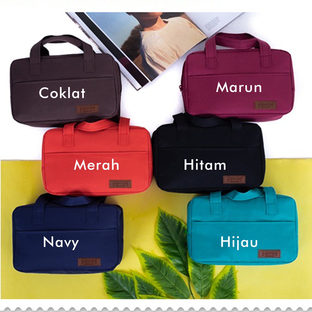 Set kotak makan dan tas bekal NUAI Hocky lunch box anak tas bekal waterproof kotak bekal anak lucu