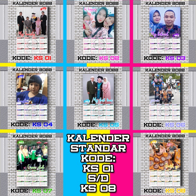 

KALENDER DINDING 2022 CUSTOM PHOTO PRIBADI