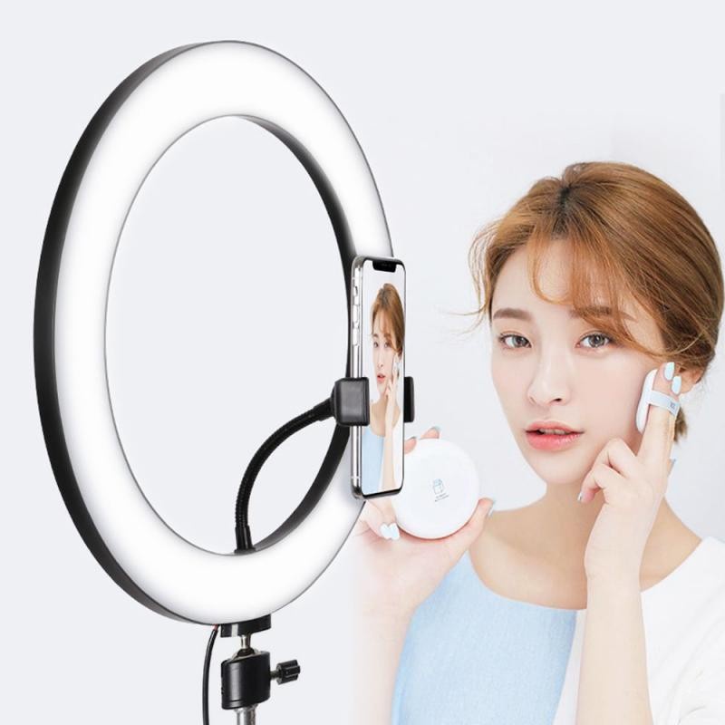 Selfie Ring Light 33 Lampu Selfie Ring Light Studio Adjustable 33cm