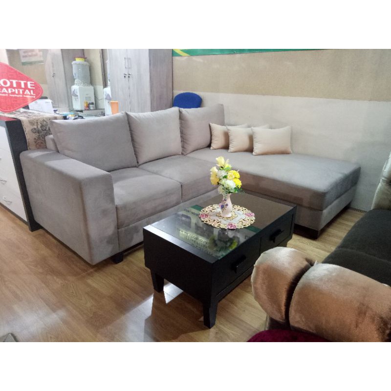 Sofa L santai Jumbo minimalis