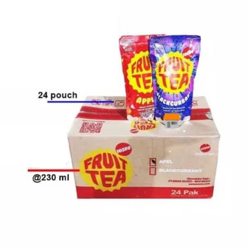 Fruit Tea Apple Blackcurrant 230 ml 1 Dus Isi 24 Pcs
