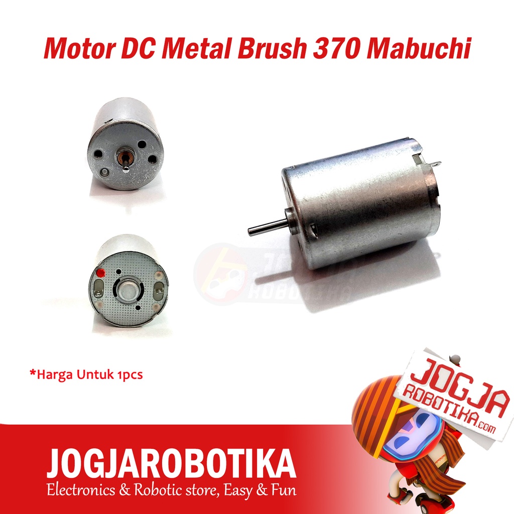 Motor DC Metal Brush 370 Mabuchi 4V 5V 6V 9V 12V 15V 21V 24V